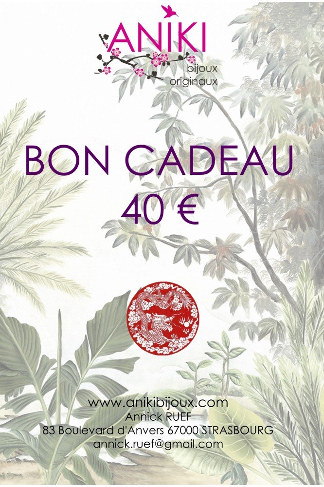 BON CADEAUX 40 EUR