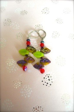 Boucles d'oreilles Feuilles
