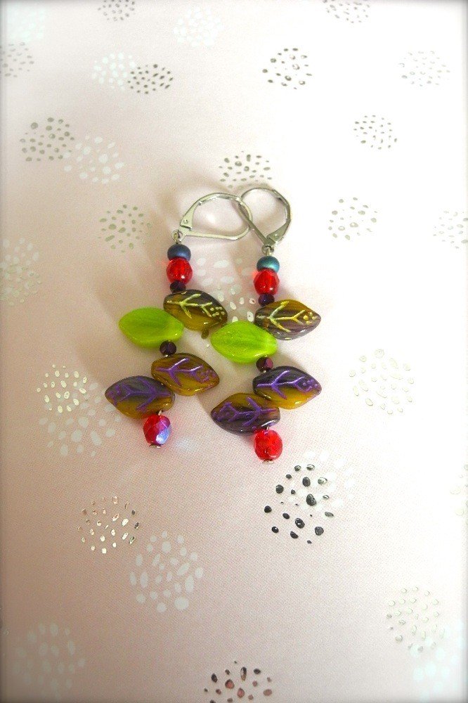 Boucles d'oreilles Feuilles Boucles d'oreilles Feuilles