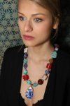 Collier long d'inspiration asiatique avec de belles grandes perles chinoises Aniki Bijoux