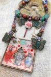 Collier long d'inspiration asiatique avec de belles perles chinoises Aniki Bijoux