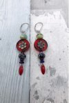 Boucles d'oreille originale de fabrication artisanale  Aniki bijoux