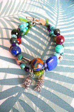 Bracelet chinoiserie 2 rangs