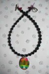 Collier Ikat Médaillon solo N°1
