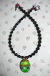 Collier Ikat Médaillon solo n°2