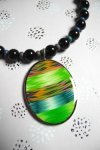 Collier Ikat Médaillon solo n°2
