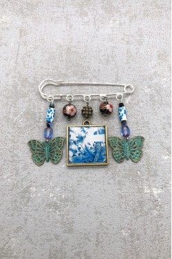 Broche Asiatide Papillons N°2