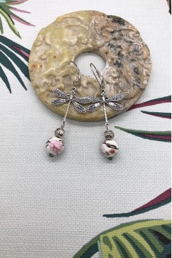 Boucles d'oreille originale de fabrication artisanale  Aniki bijoux