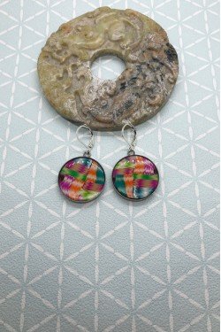 Boucles d'oreille originale de fabrication artisanale  Aniki bijoux
