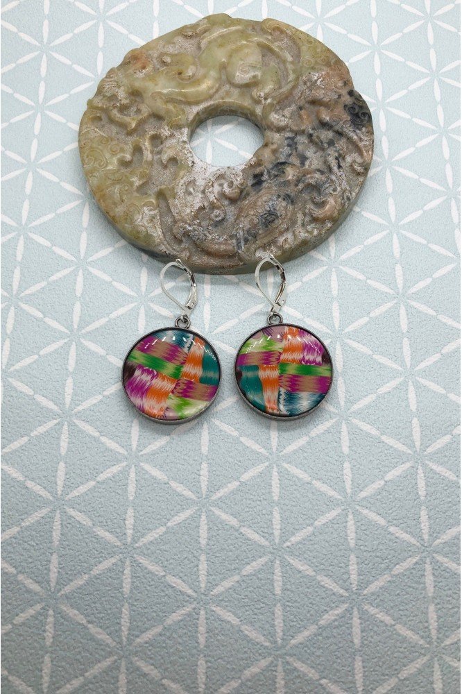 Boucles d'oreille originale de fabrication artisanale Aniki bijoux Boucles d'oreille originale de fabrication artisanale Aniki bijoux