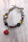 Bracelet pièce unique aux couleurs lumineuses création Aniki Bijoux