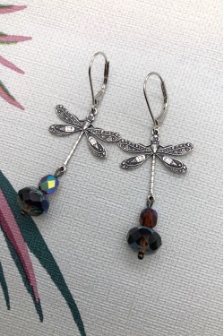 Boucles d'oreille originale de fabrication artisanale  Aniki bijoux