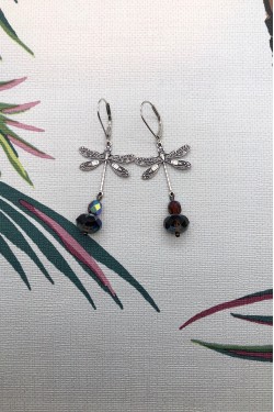 Boucles d'oreille originale de fabrication artisanale  Aniki bijoux