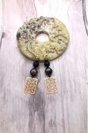 Boucles d'oreille originale de fabrication artisanale  Aniki bijoux