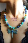 Collier court de fabrication artisanale par la créatrice  Aniki Bijoux