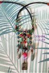 Collier assemblé avec perles en verre tchèque création Aniki Bijoux