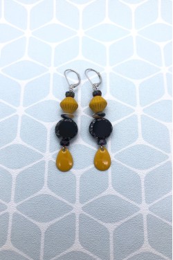 Boucles d'oreille originale de fabrication artisanale  Aniki bijoux