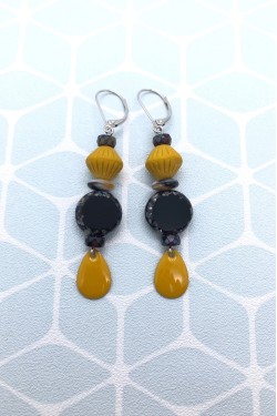 Boucles d'oreille originale de fabrication artisanale  Aniki bijoux