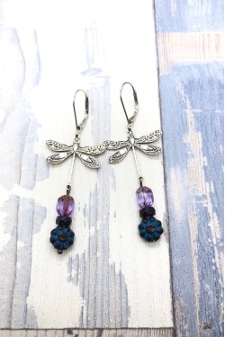 Boucles d'oreille originale de fabrication artisanale  Aniki bijoux