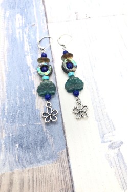 Boucles d'oreille originale de fabrication artisanale  Aniki bijoux