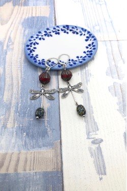 Boucles d'oreille originale de fabrication artisanale  Aniki bijoux