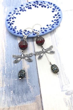 Boucles d'oreille originale de fabrication artisanale  Aniki bijoux