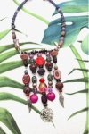 Collier assemblé avec perles en verre tchèque création Aniki Bijoux