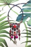 Collier assemblé avec perles en verre tchèque création Aniki Bijoux
