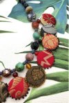 Collier court de fabrication artisanale avec pièces indiennes par la créatrice Aniki Bijoux