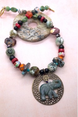 Collier Animals Eléphant...