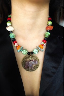 Collier Animals Eléphant...