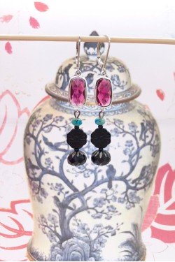 boucles d'oreille d'inspiration art déco aniki bijoux