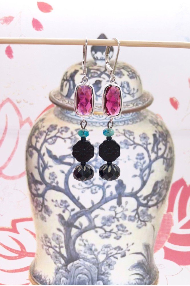 boucles d'oreille d'inspiration art déco aniki bijoux