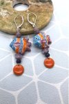 Boucles d'oreille originale de fabrication artisanale  Aniki bijoux