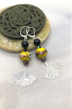 Boucles d'oreilles Ginkos N°1