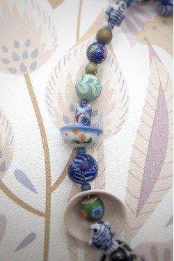 Collier d'inspiration asiatique avec de belles perles chinoises authentiques Aniki Bijoux