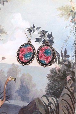 Boucles d'oreille originale de fabrication artisanale  Aniki bijoux
