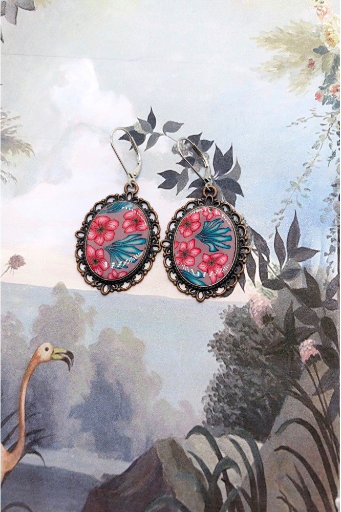 Boucles d'oreille originale de fabrication artisanale  Aniki bijoux