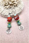 Boucles d'oreille originale de fabrication artisanale  Aniki bijoux