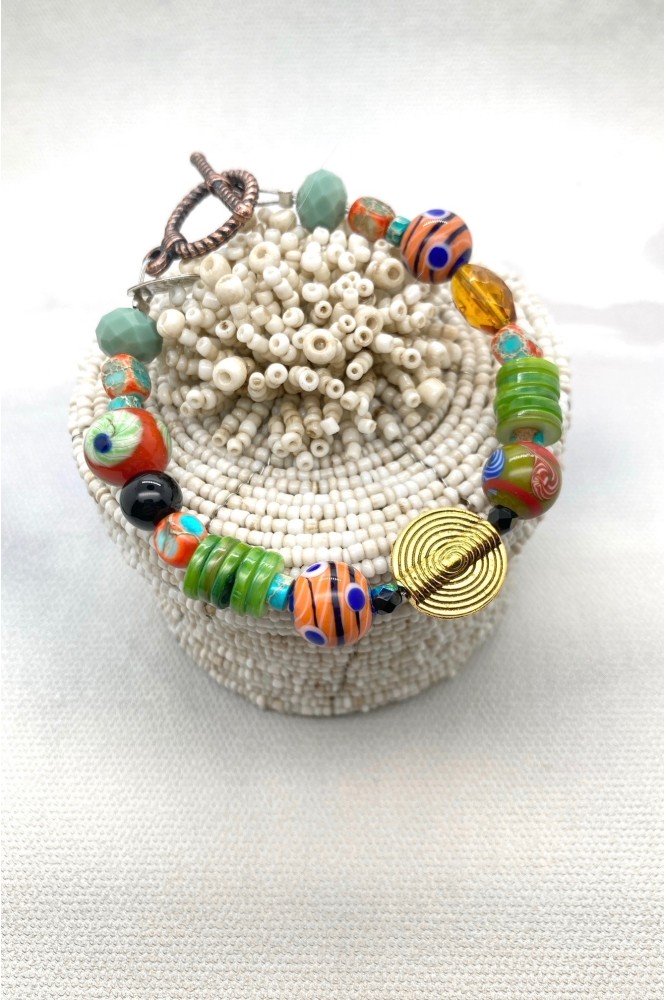 Bracelet aux couleurs lumineuses création Aniki Bijoux Bracelet aux couleurs lumineuses création Aniki Bijoux