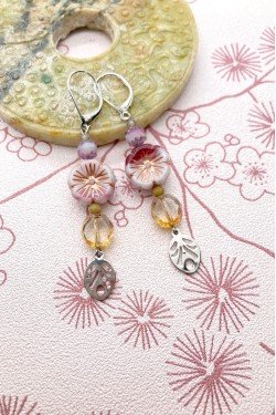 Boucles d'oreille originale de fabrication artisanale  Aniki bijoux