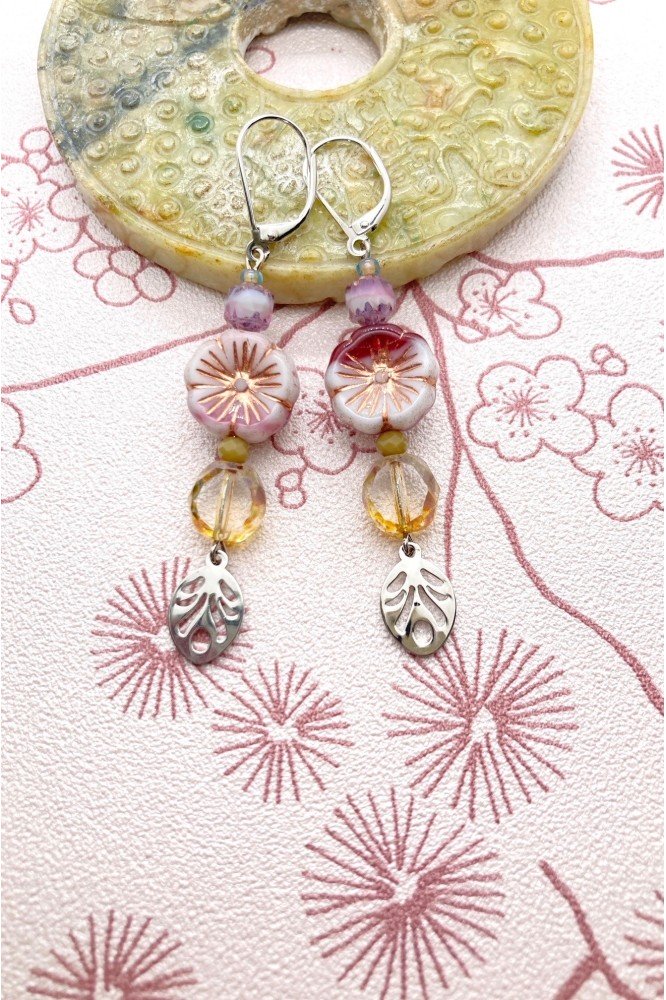 Boucles d'oreille originale de fabrication artisanale Aniki bijoux Boucles d'oreille originale de fabrication artisanale Aniki bijoux