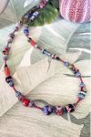 Collier long d'inspiration africaine avec de belles perles sélectionnées par Aniki Bijoux