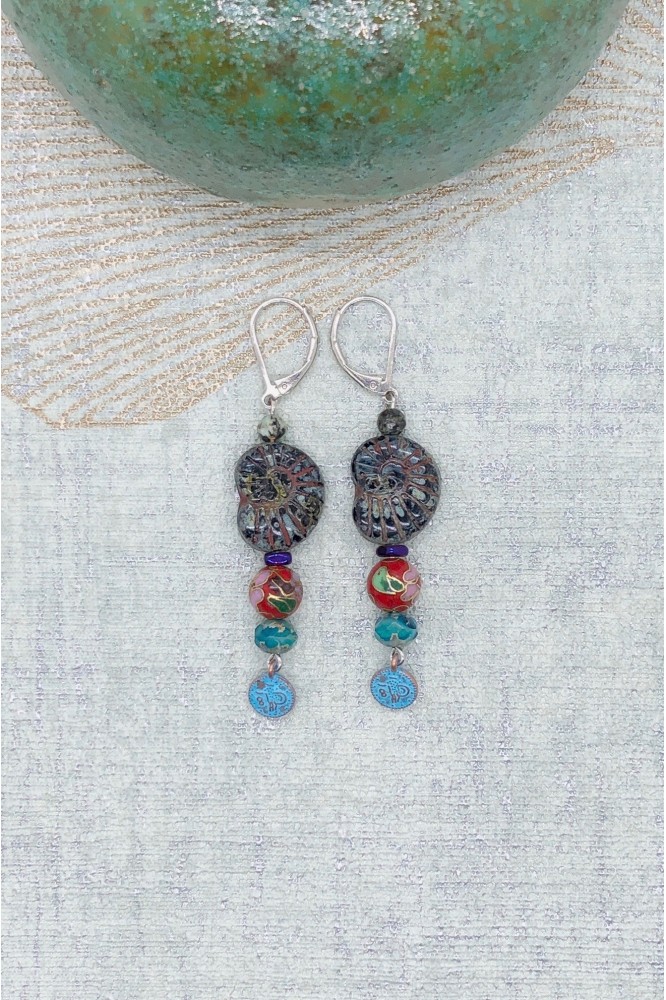 Boucles d'oreilles Nautile 3