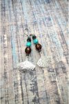 Boucles d'oreille originale de fabrication artisanale  Aniki bijoux