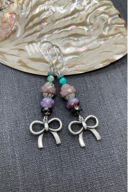 Boucles d'oreille originale de fabrication artisanale  Aniki bijoux