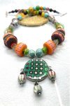 Collier mi-long d'inspiration asiatique avec belles perles rares Aniki Bijoux