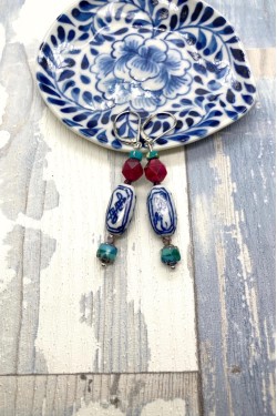 Boucles d'oreille originale de fabrication artisanale  Aniki bijoux