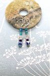Boucles d'oreille originale de fabrication artisanale  Aniki bijoux
