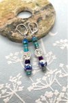 Boucles d'oreille originale de fabrication artisanale  Aniki bijoux